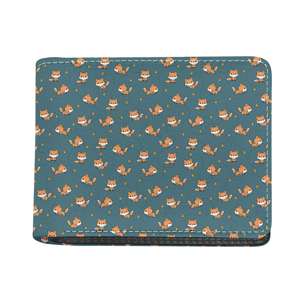 Baby Fox Pattern Print Bifold Wallet