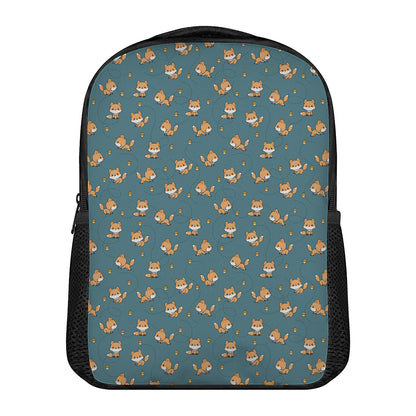 Baby Fox Pattern Print Casual Backpack