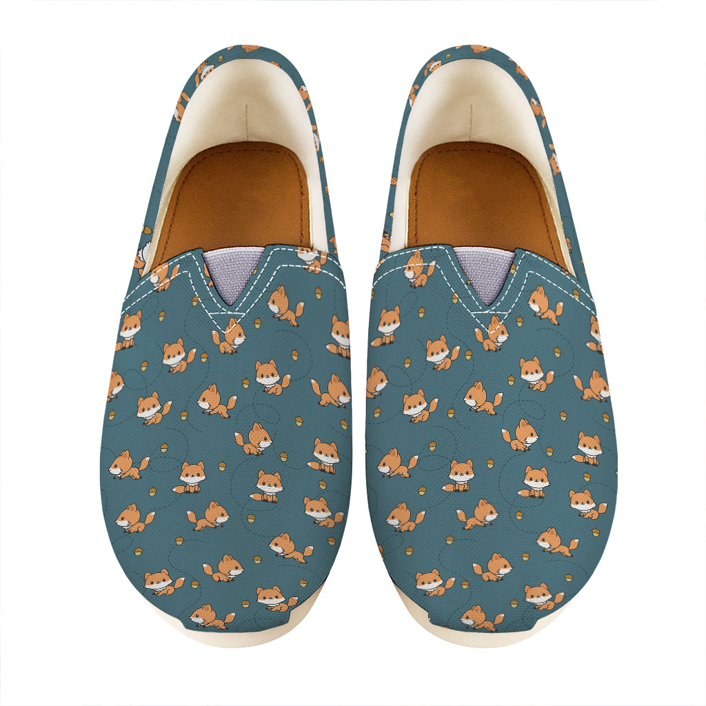 Baby Fox Pattern Print Casual Shoes