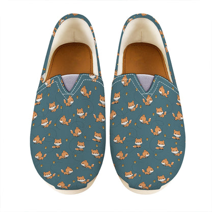 Baby Fox Pattern Print Casual Shoes