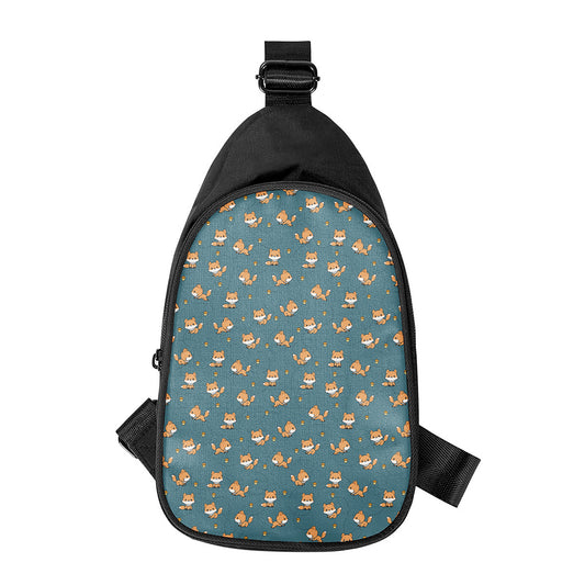 Baby Fox Pattern Print Chest Bag