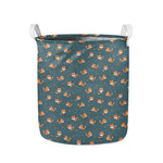 Baby Fox Pattern Print Collapsible Laundry Basket