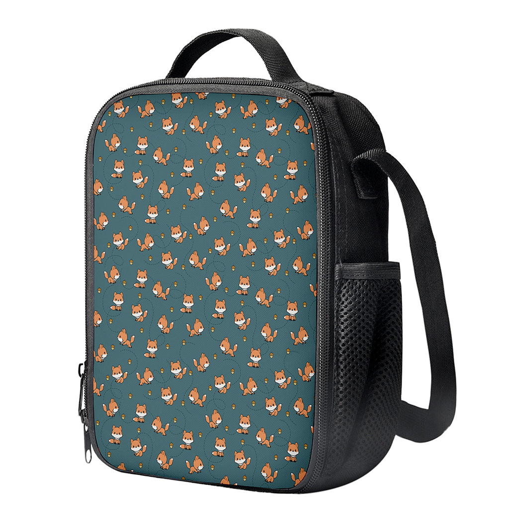 Baby Fox Pattern Print Crossbody Lunch Bag