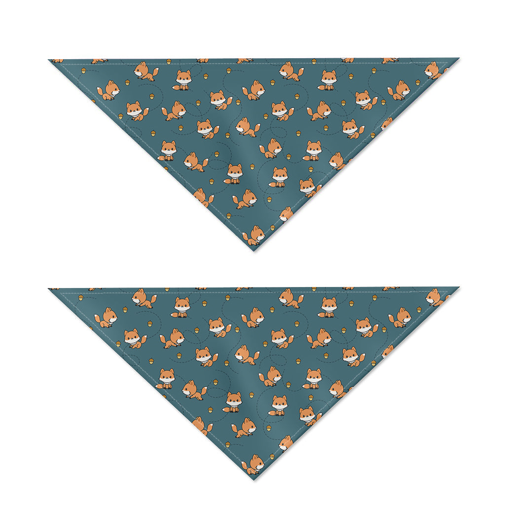 Baby Fox Pattern Print Dog Bandana