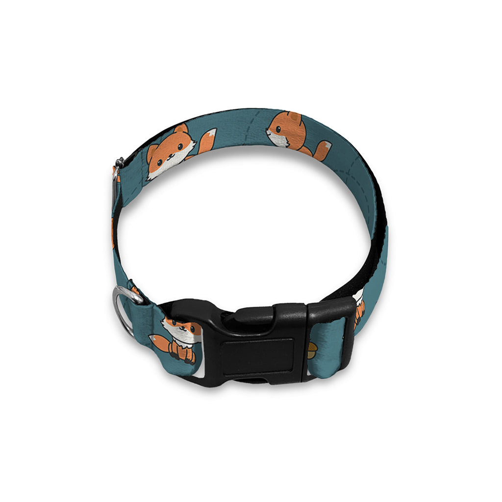Baby Fox Pattern Print Dog Collar