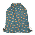 Baby Fox Pattern Print Drawstring Bag