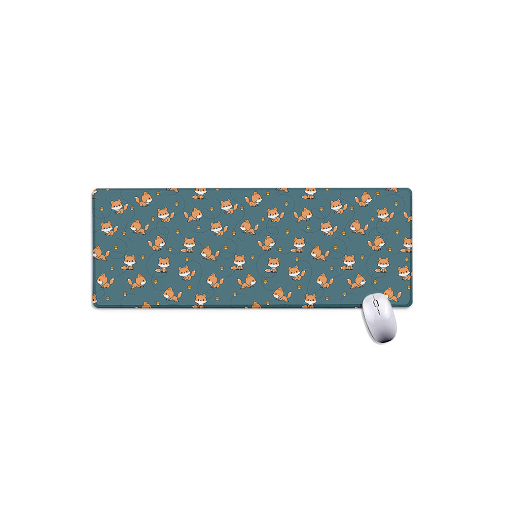 Baby Fox Pattern Print Extended Mouse Pad