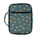 Baby Fox Pattern Print Front Pocket Bible Bag
