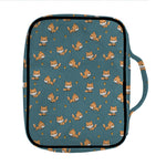 Baby Fox Pattern Print Front Pocket Bible Bag