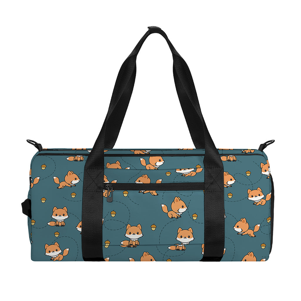 Baby Fox Pattern Print Gym Bag