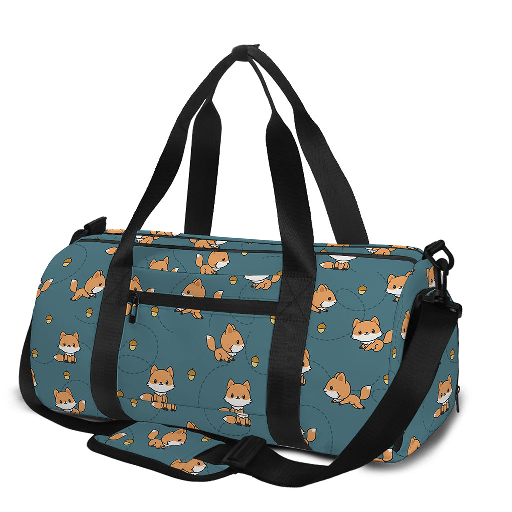 Baby Fox Pattern Print Gym Bag