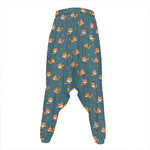 Baby Fox Pattern Print Hammer Pants