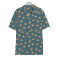 Baby Fox Pattern Print Hawaiian Shirt
