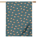 Baby Fox Pattern Print House Flag