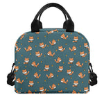 Baby Fox Pattern Print Insulated Lunch Bag