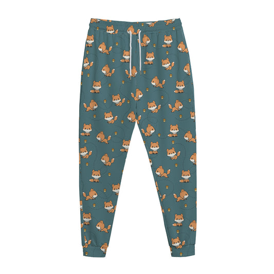 Baby Fox Pattern Print Jogger Pants