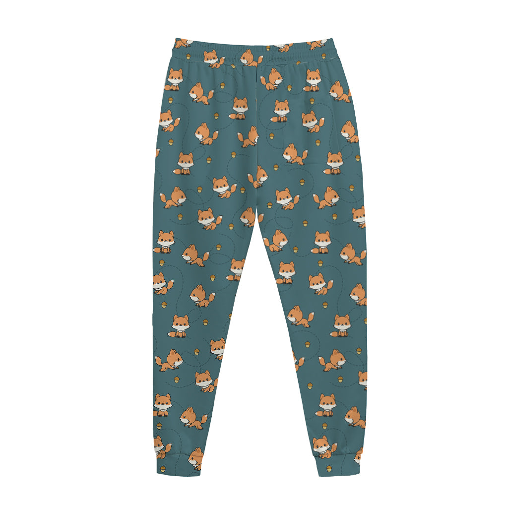 Baby Fox Pattern Print Jogger Pants