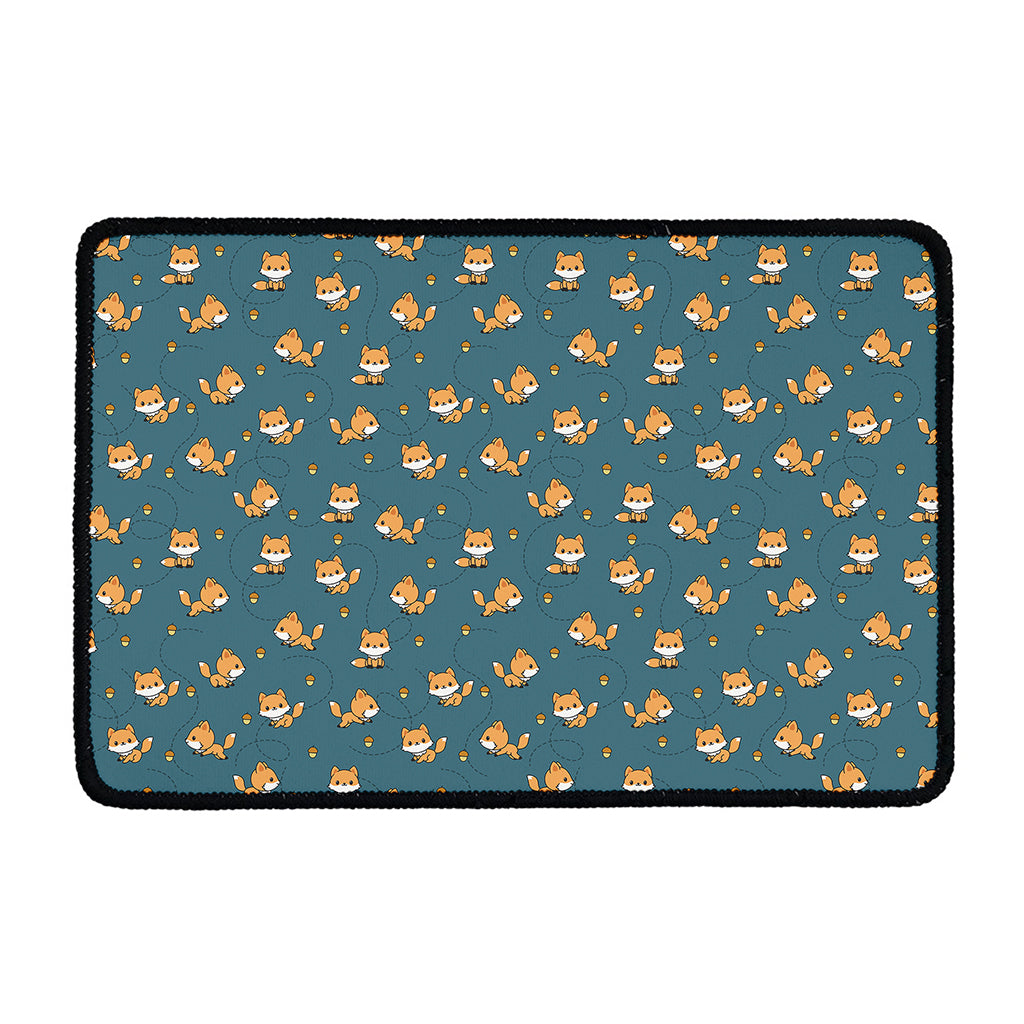 Baby Fox Pattern Print Kitchen Mat
