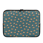 Baby Fox Pattern Print Laptop Sleeve