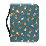 Baby Fox Pattern Print Leather Bible Cover