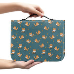 Baby Fox Pattern Print Leather Bible Cover
