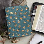 Baby Fox Pattern Print Leather Bible Cover