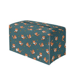 Baby Fox Pattern Print Leather Tissue Box Cover