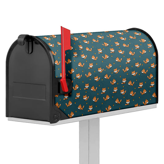 Baby Fox Pattern Print Mailbox Cover