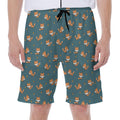 Baby Fox Pattern Print Men's Beach Shorts