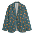 Baby Fox Pattern Print Men's Blazer