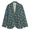 Baby Fox Pattern Print Men's Blazer