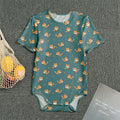 Baby Fox Pattern Print Men's Bodysuit