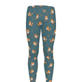 Baby Fox Pattern Print Men's Leggings