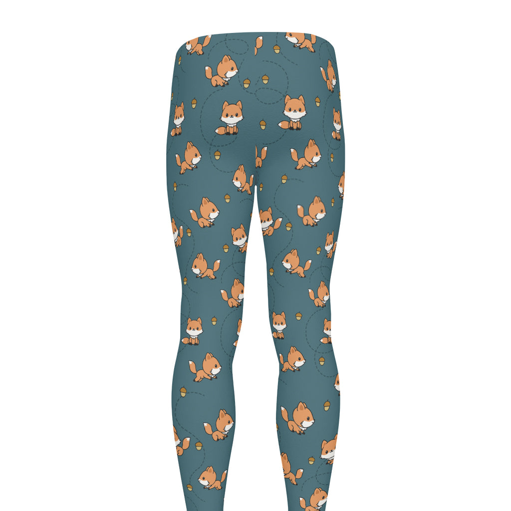 Baby Fox Pattern Print Men's leggings