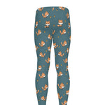 Baby Fox Pattern Print Men's leggings
