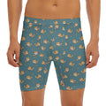 Baby Fox Pattern Print Men's Long Boxer Briefs