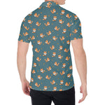 Baby Fox Pattern Print Men's Shirt