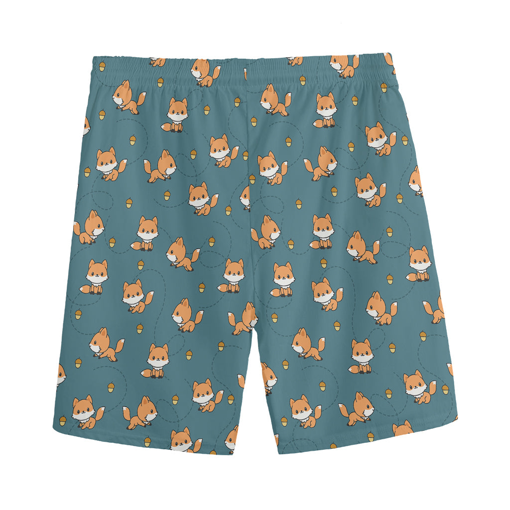 Baby Fox Pattern Print Men's Sports Shorts