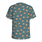 Baby Fox Pattern Print Men's Sports T-Shirt