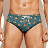 Baby Fox Pattern Print Men's Swim Briefs