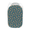 Baby Fox Pattern Print Mesh Laundry Hamper
