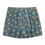 Baby Fox Pattern Print Mesh Shorts