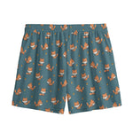 Baby Fox Pattern Print Mesh Shorts
