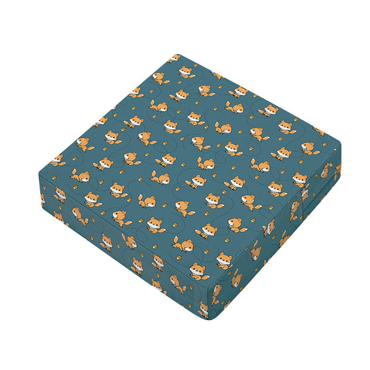 Baby Fox Pattern Print Outdoor Seat Cushion Cover