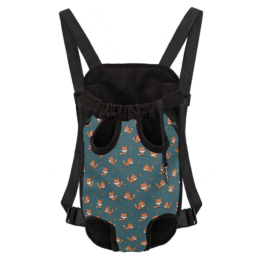 Baby Fox Pattern Print Pet Carrier Backpack