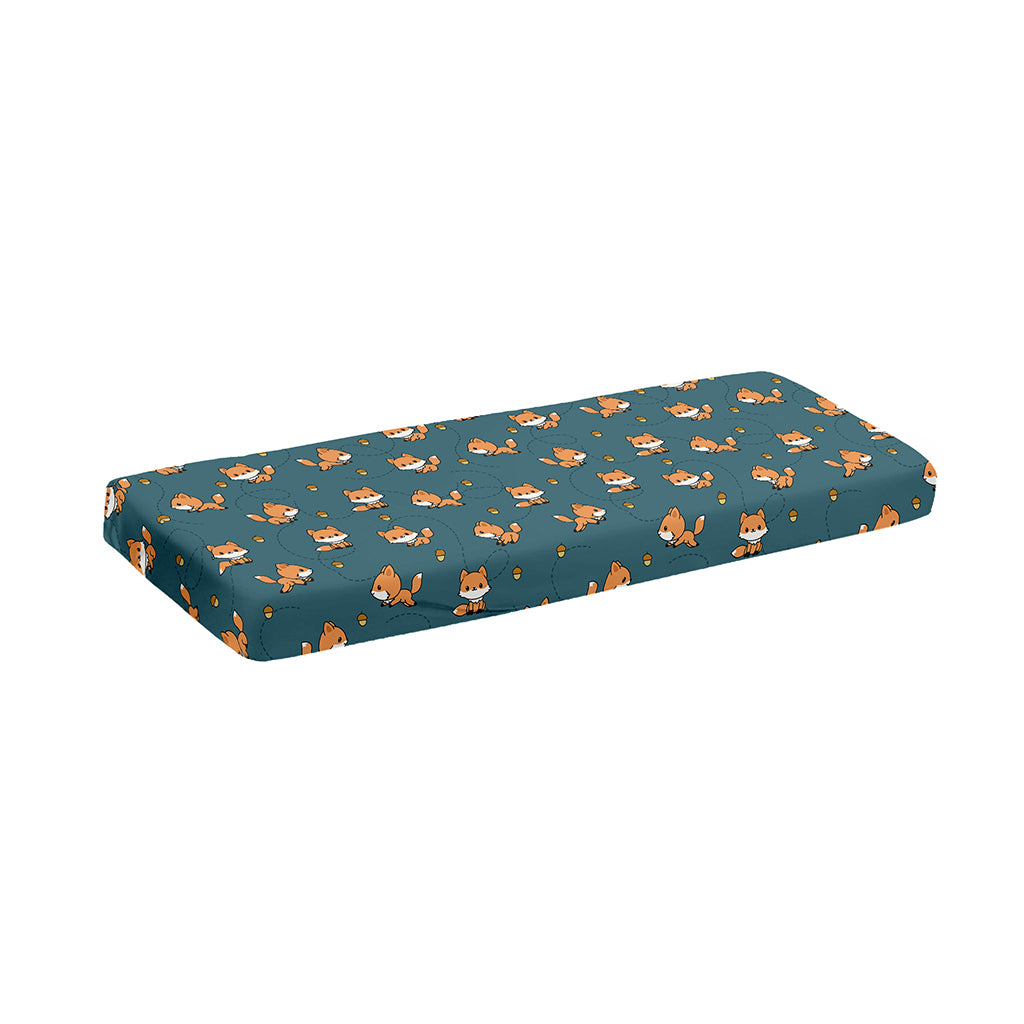 Baby Fox Pattern Print Piano Keyboard Cover