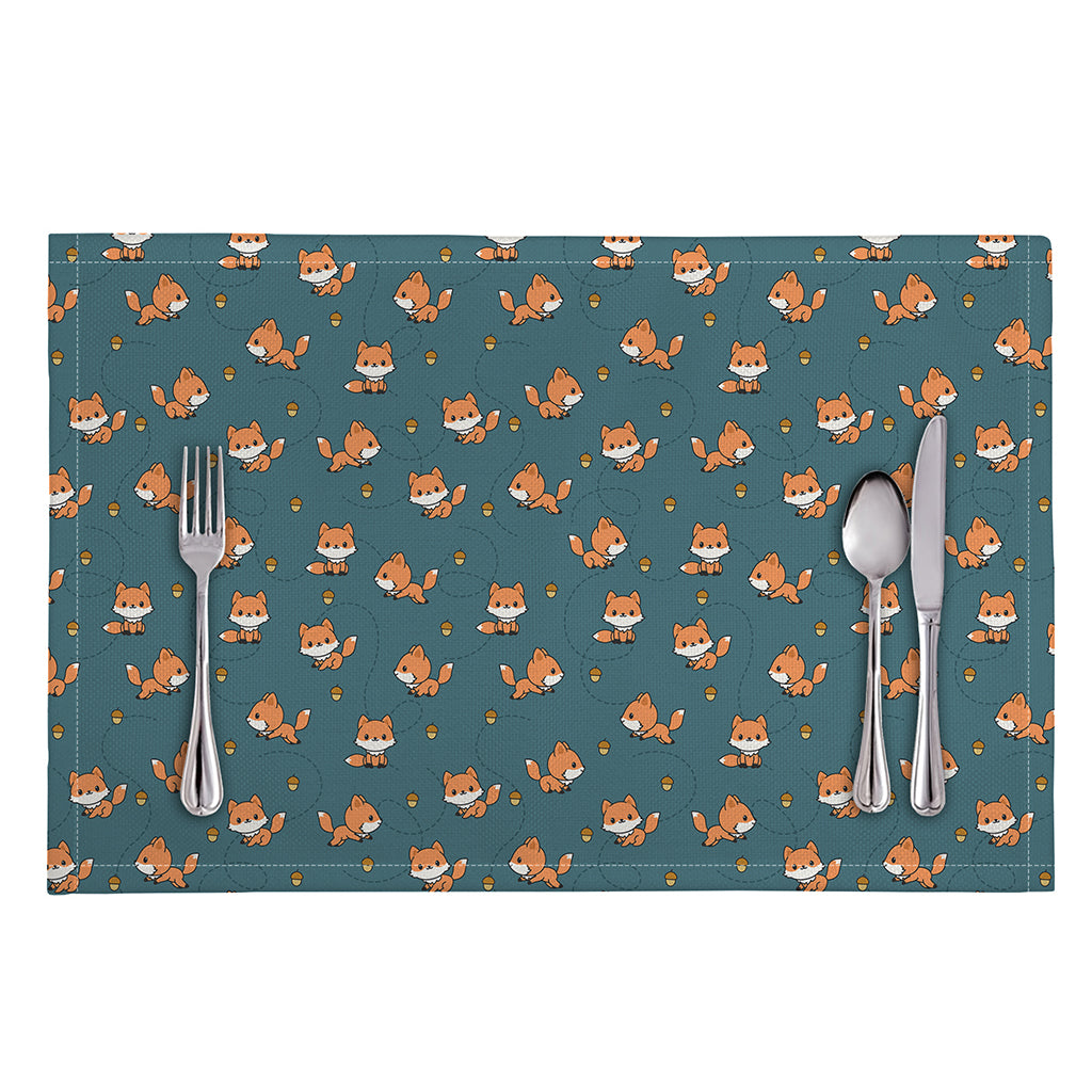 Baby Fox Pattern Print Placemat