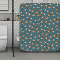 Baby Fox Pattern Print Polyester Shower Curtain