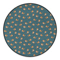 Baby Fox Pattern Print Round Floor Mat