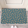 Baby Fox Pattern Print Rubber Doormat